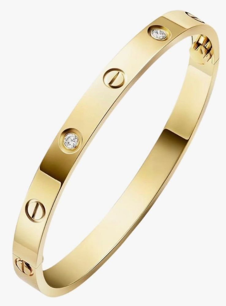Anti tarnish love cartier bracelet (golden)