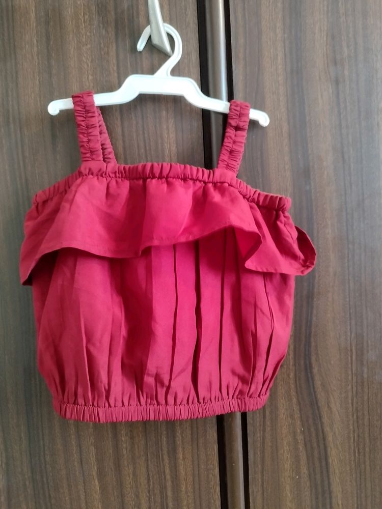 Lilpicks Maroon Coord Set 7-8 Years