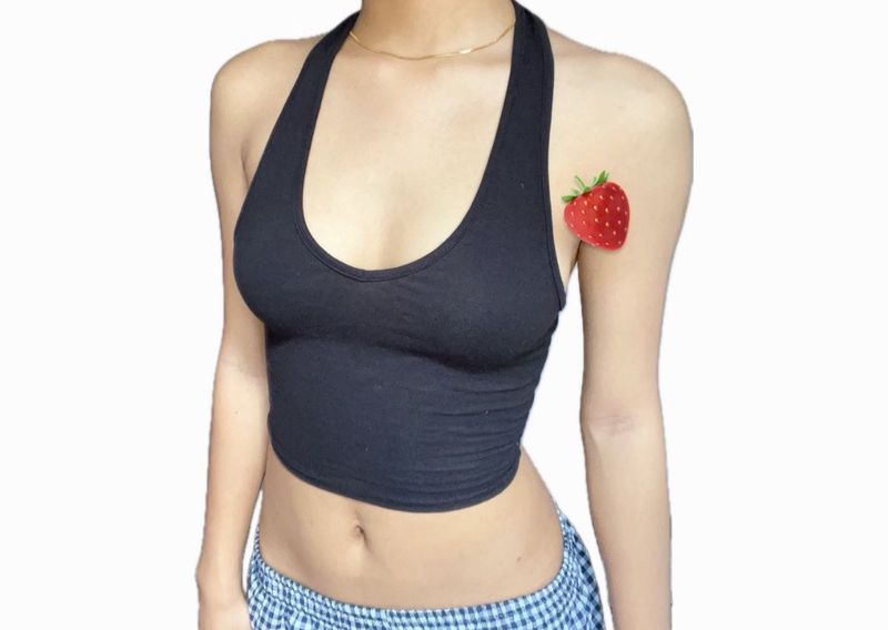 Black Halter Top