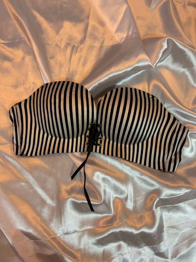 Striped Bandeau Bra