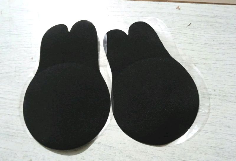 Adhesive Boob Nipple Push Up Black XXL