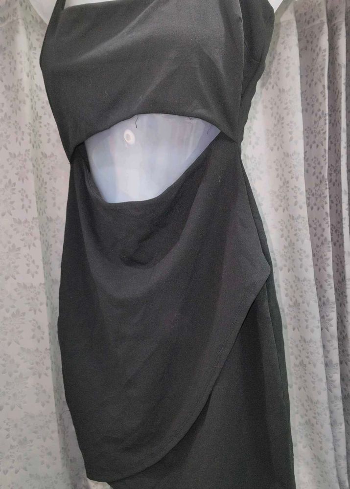 Chic Black Cutout Mini Dress