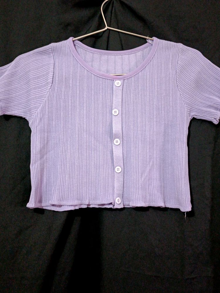 Purple Crop Top
