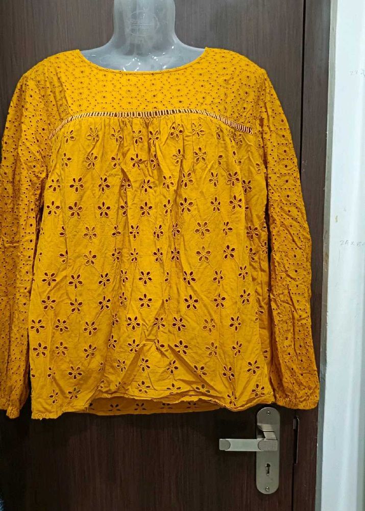Yellow Floral Top