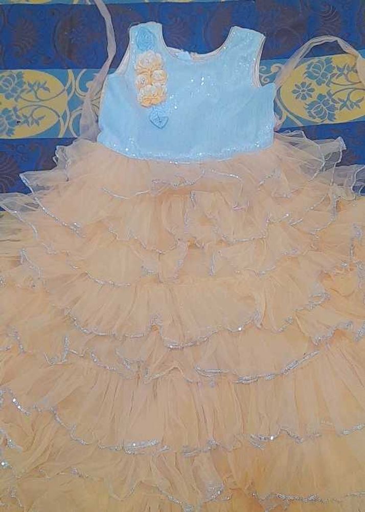 A New Trending Barbie Frock ...with Glitter Lace