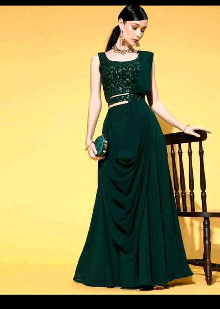 Elegant Emerald Green Dress