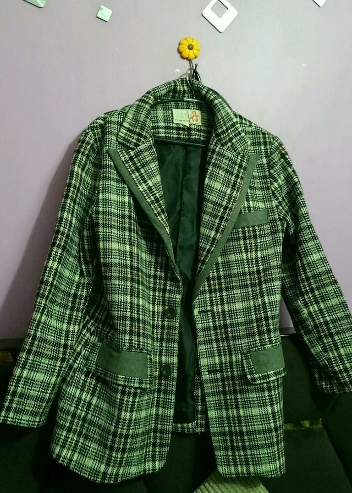 Plaid Blazer Jacket