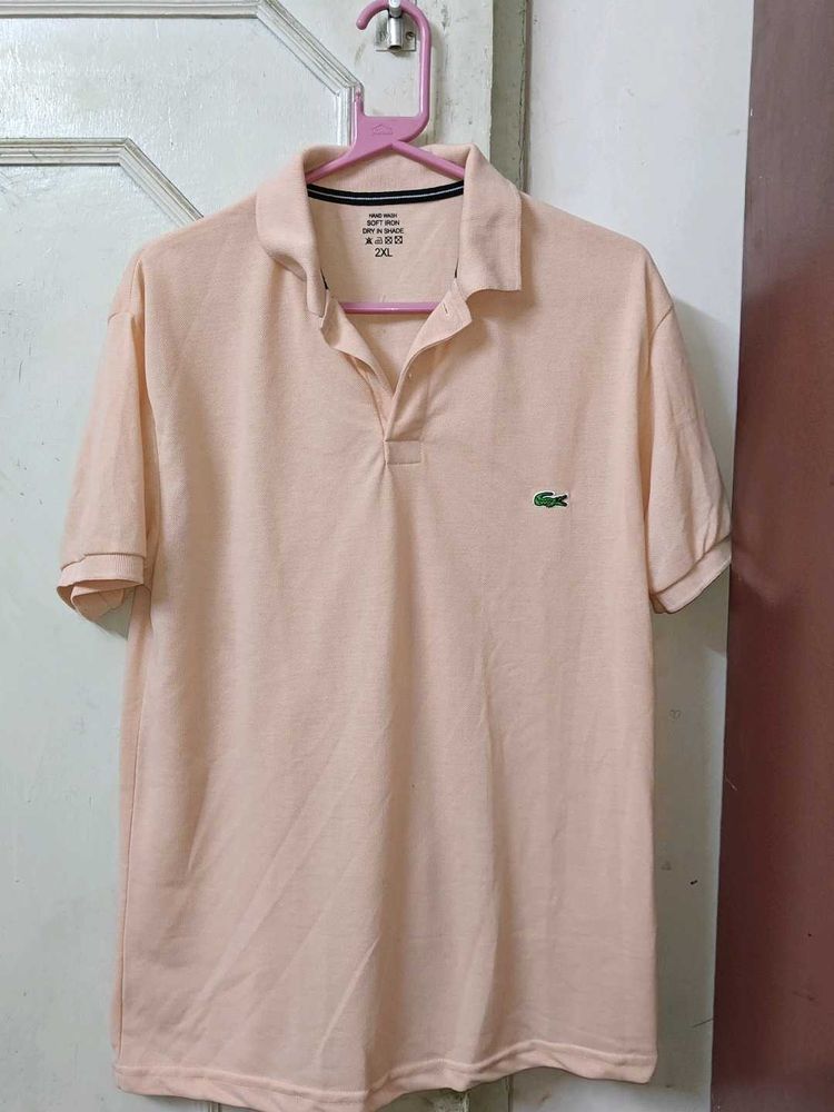 Lacoste Polo Neck Tshirt (Copy) Size XXL