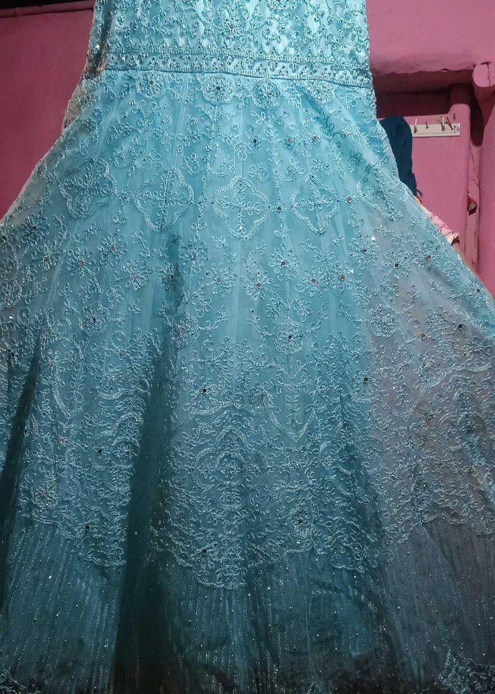 Elegant Blue Ethnic Gown