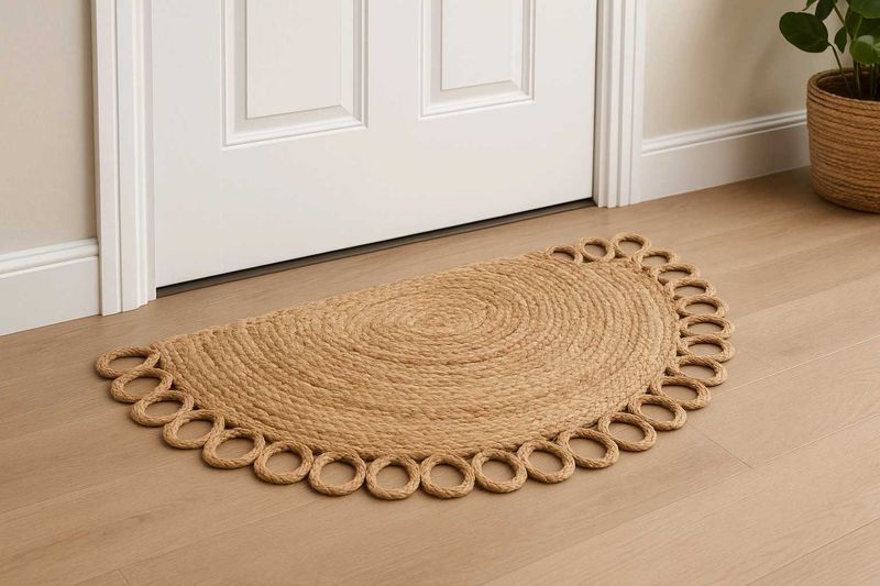Jute Scalloped Doormat