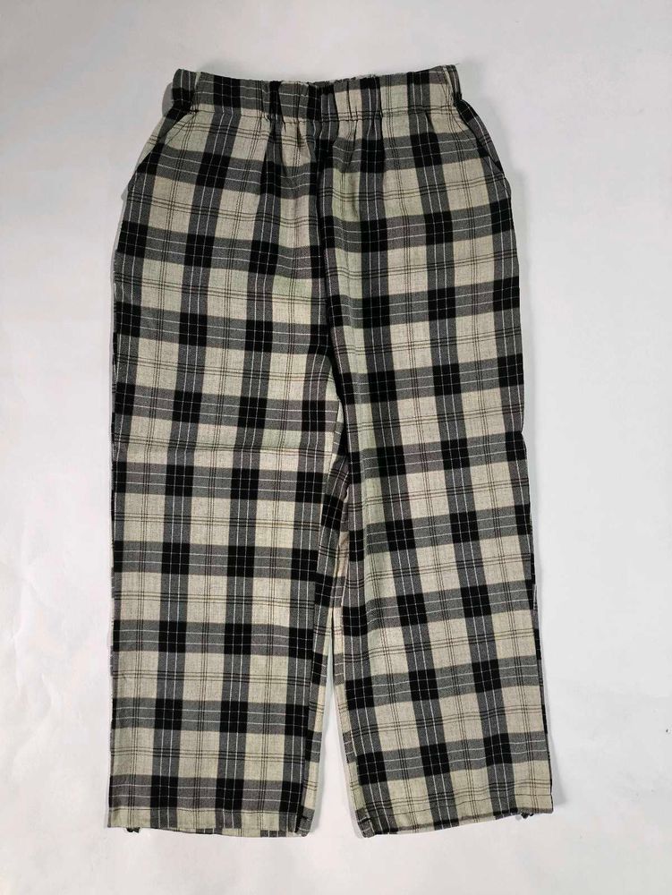 Women&#39;s Checked Plazzo | Free Size
