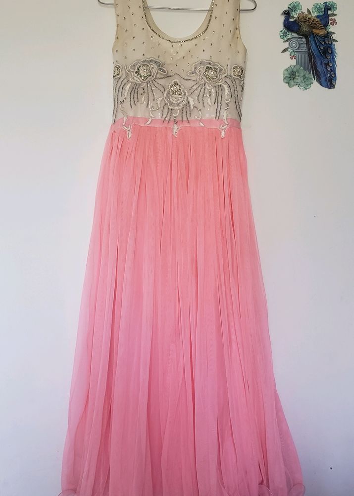 Gown With Chudidar &amp; Dupatta