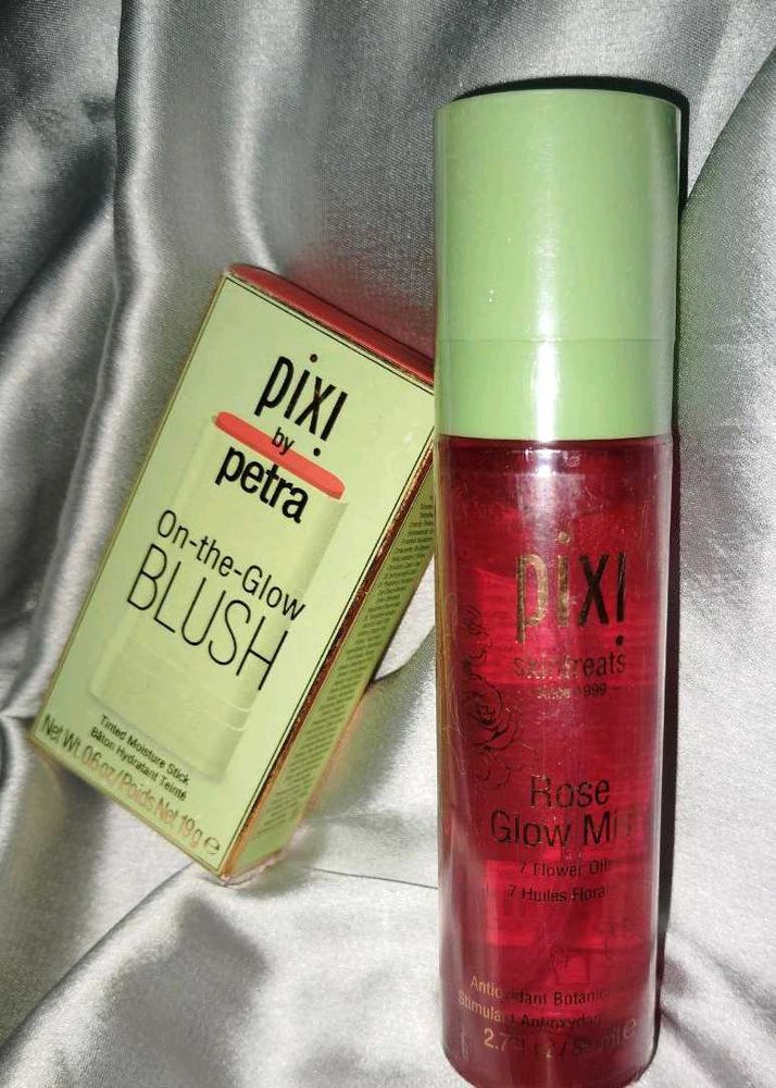 Pixi Blush Stick &amp; Rose Glow Mist  Combo