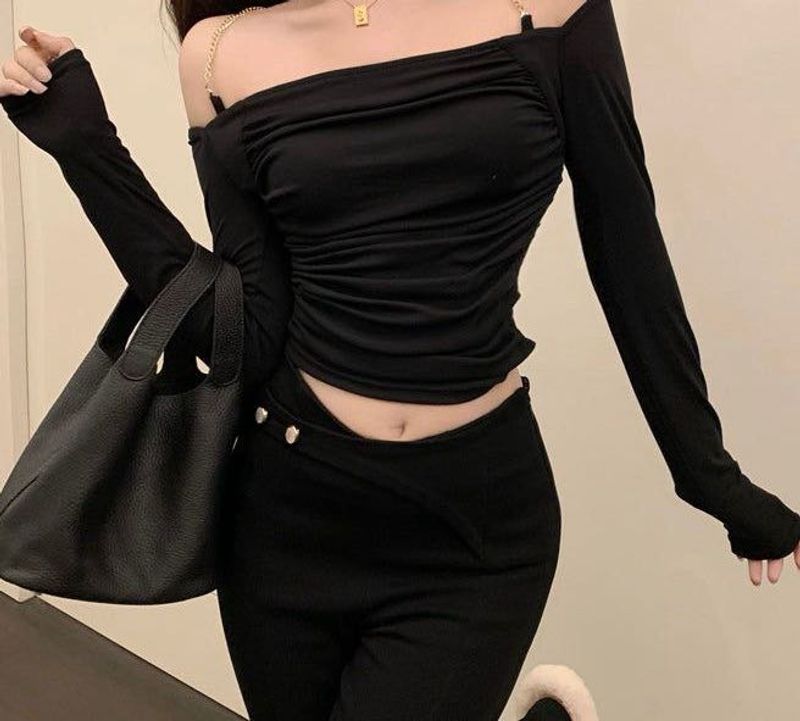 Y2k Side Ruched Top