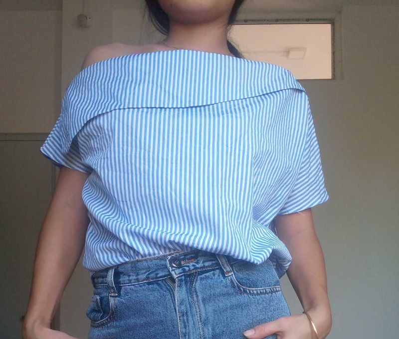 Striped Off-Shoulder Top