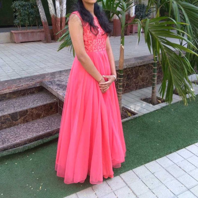 Coral Pink Formal Gown