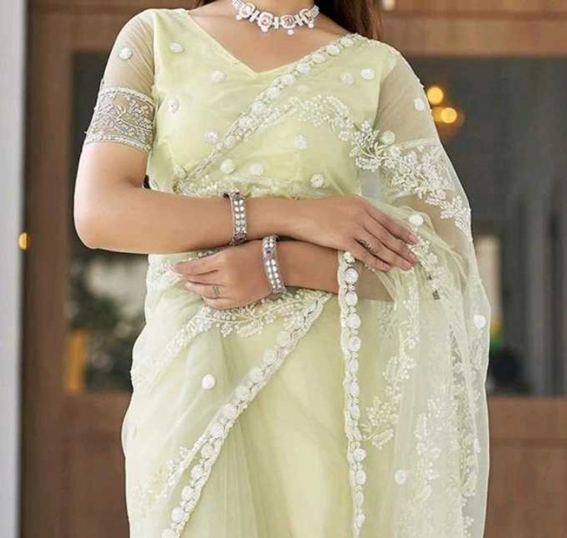 Elegant Net Saree