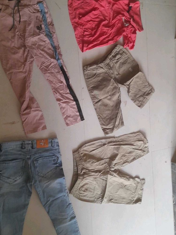 1 Denim Jeans , Lower, T Shirt &amp; 2 Joggers