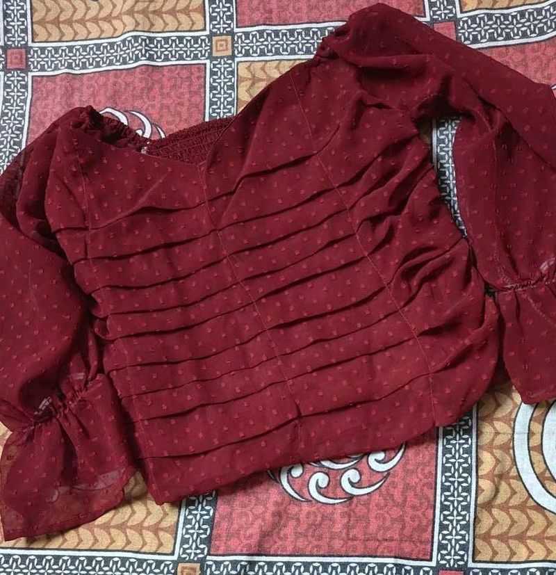 Maroon Top