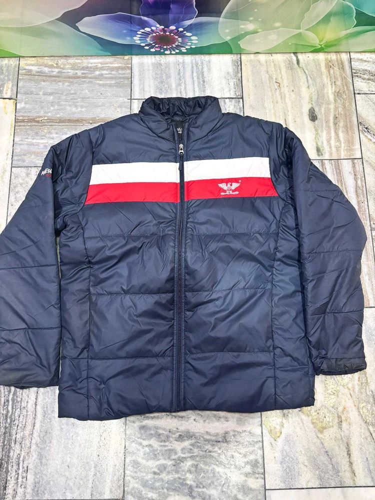 Stylish Blue Padded Jacket