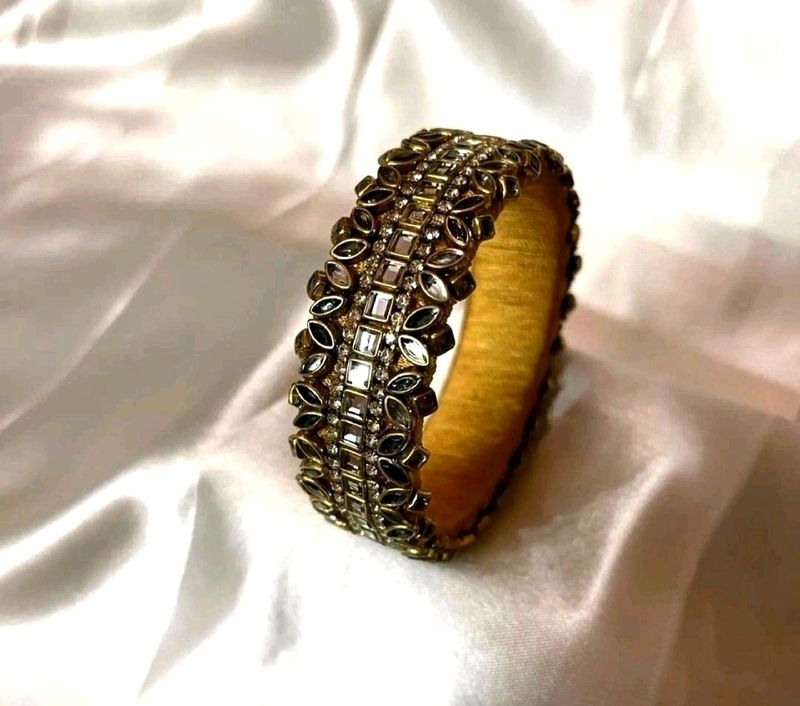 2 Customized New Golden Kada Bangles