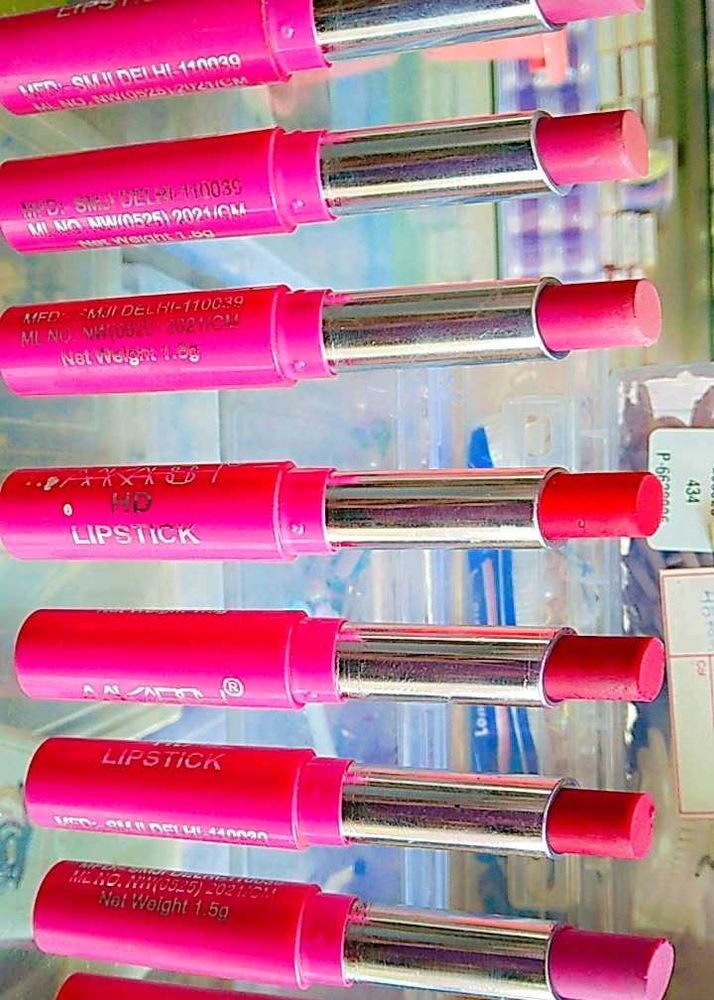 HD Lipstick Set of 8 (Multicolor, Long Las