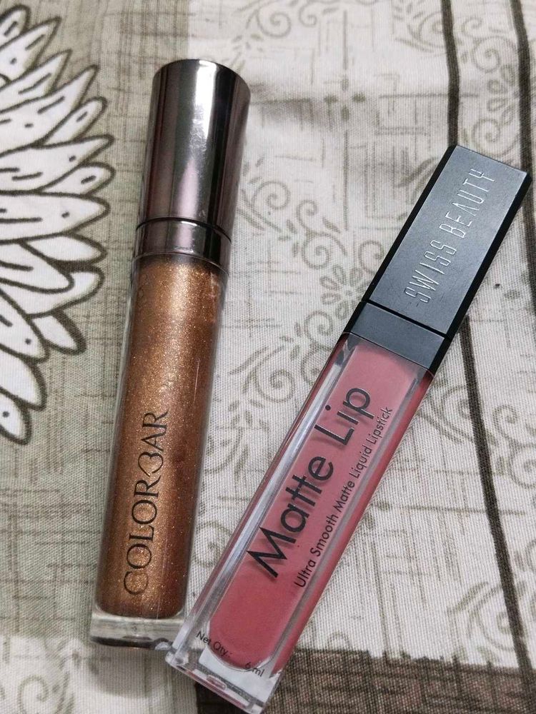 Swiss Beauty Lipstick And Colorbar Lipgloss