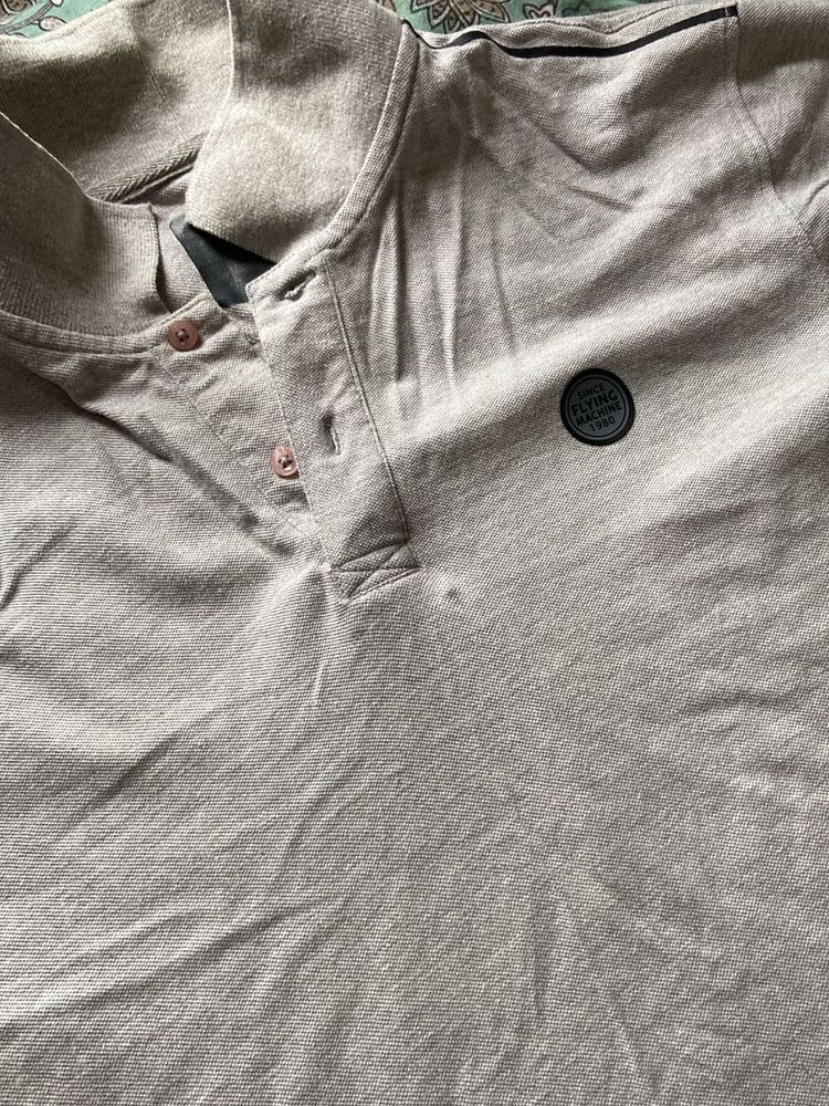 Flying Machine Grey Polo T-Shirt