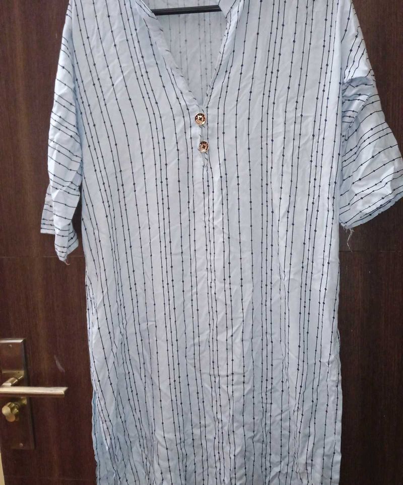 Blue Casual Kurti