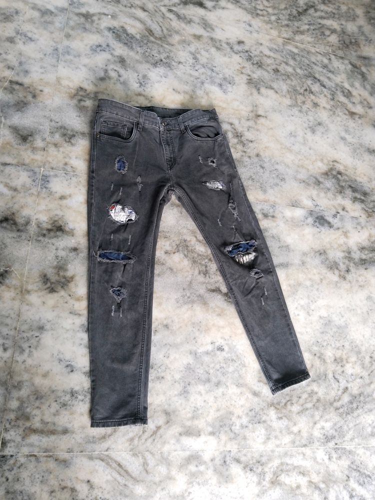 Denim Charcoal Jeans ...✨