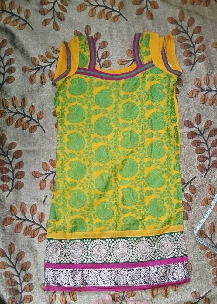 Yellow &amp; Green Kurta