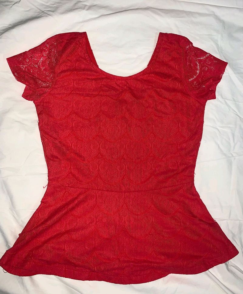 🎀Red Lace Tops🎀