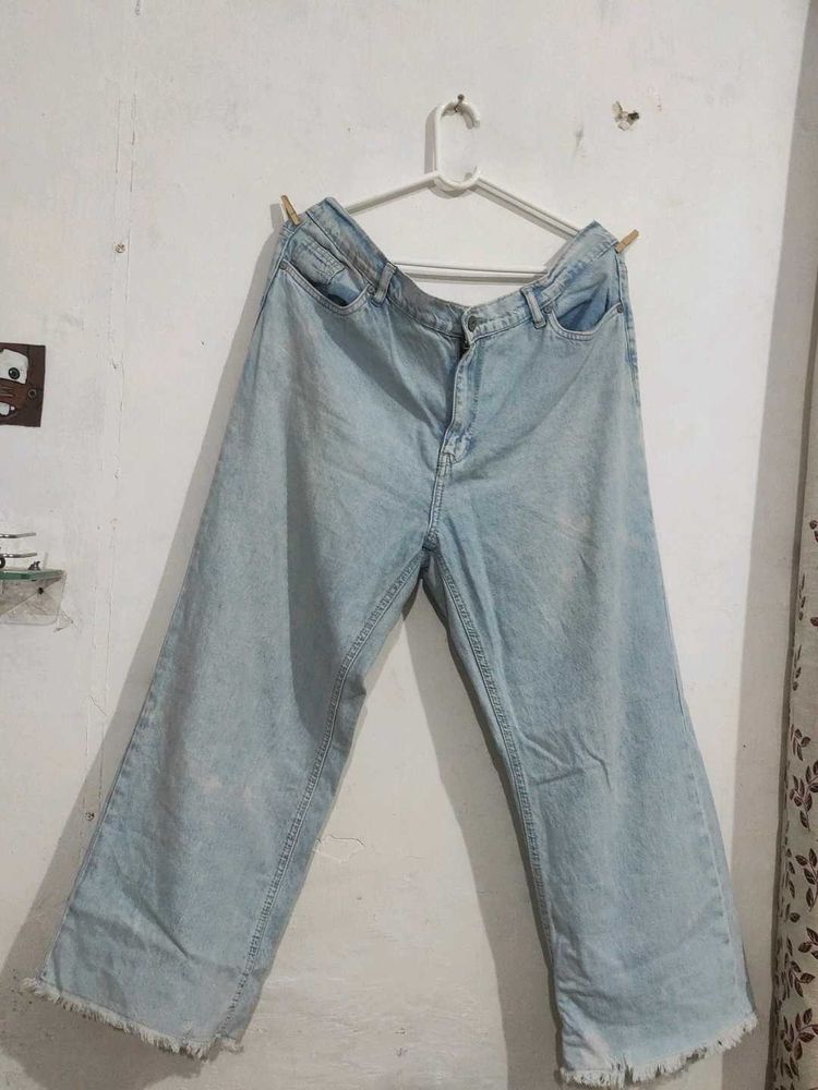 Wide Leg Denim Jeans