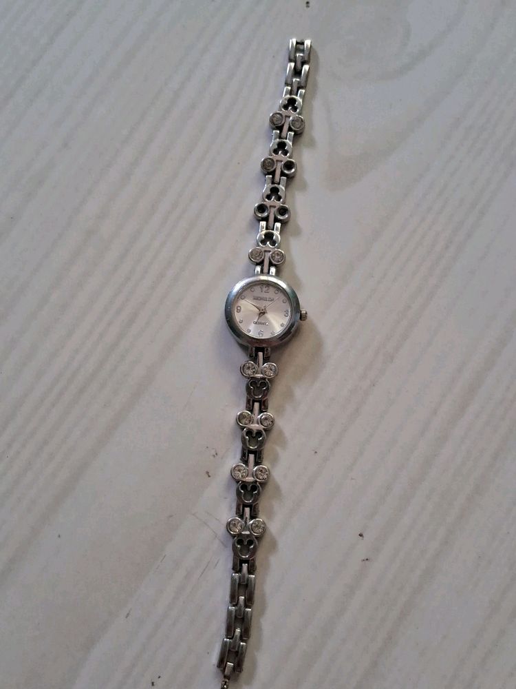 Silver Colour Ladies Watch