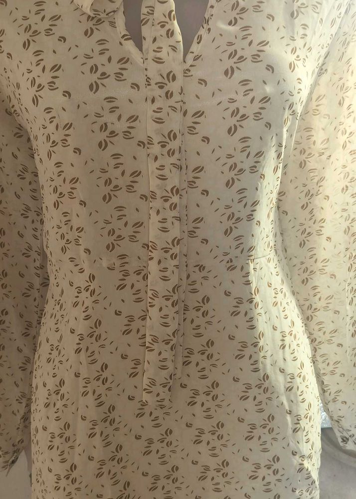 Floral Print Long Sleeve Dress...