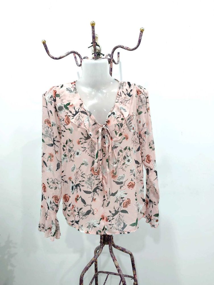 Floral Ruffled Top