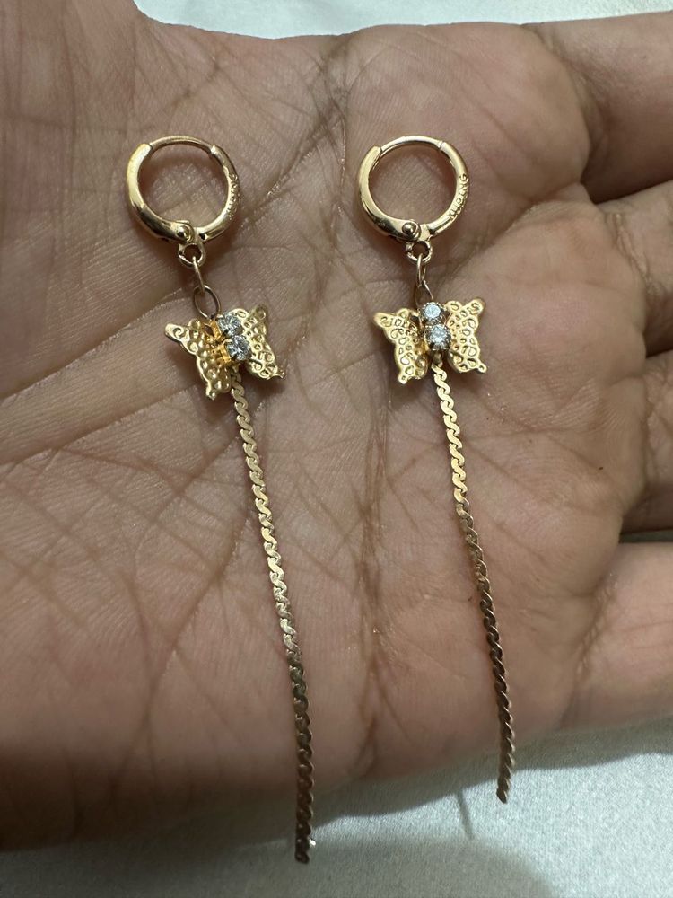 New ‼️Anti Tarnish Butterfly Dangle Earrings