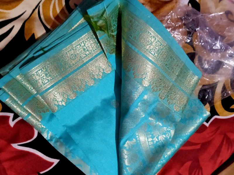 Blue Silk Saree