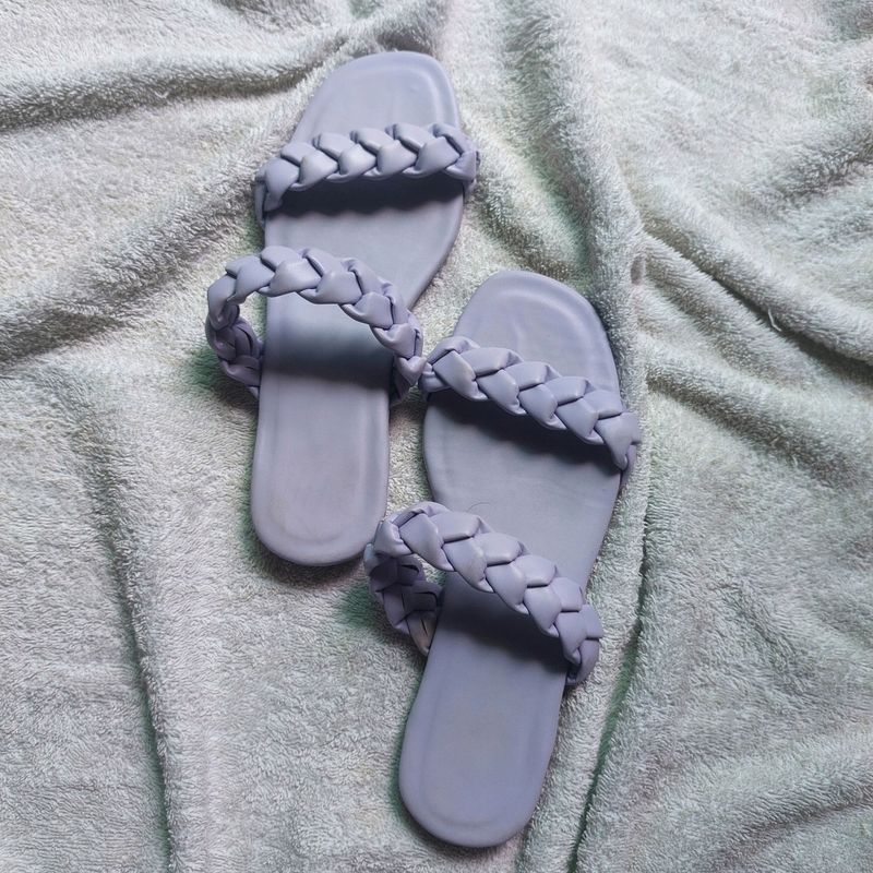 Lavender Flat Slippers