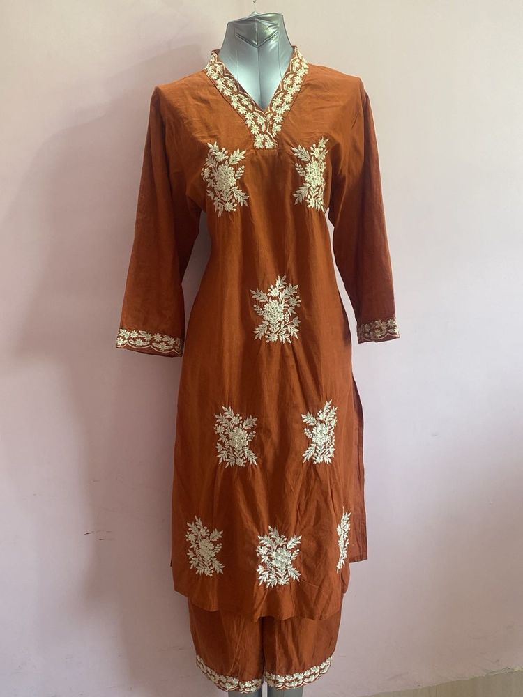 Embroidered Long Cord Set