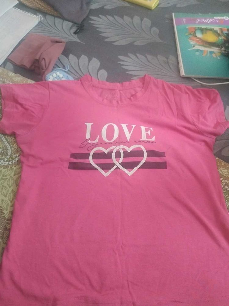 Pink LOVE Graphic Tee