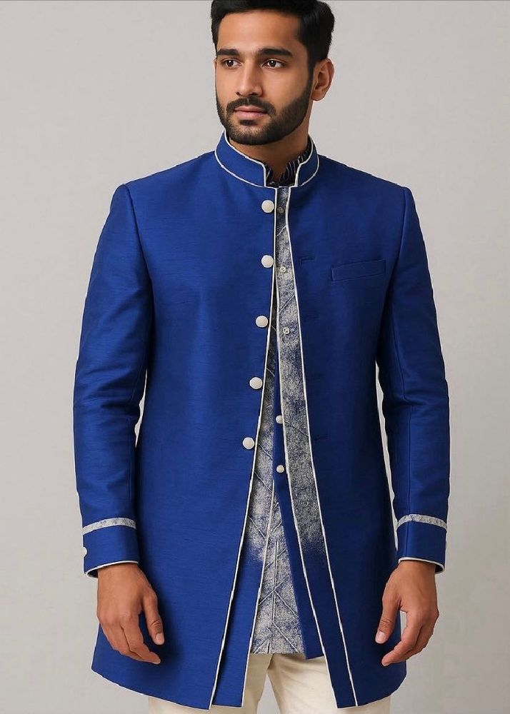 Royal Blue Sherwani Set