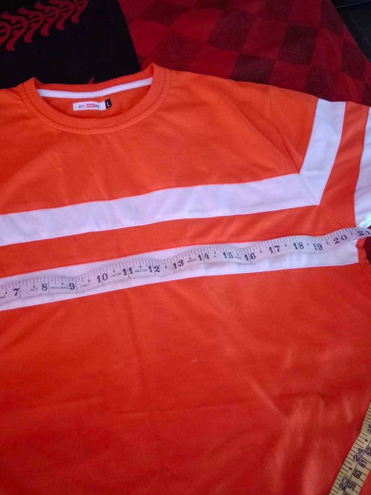 Orange Striped T-Shirt