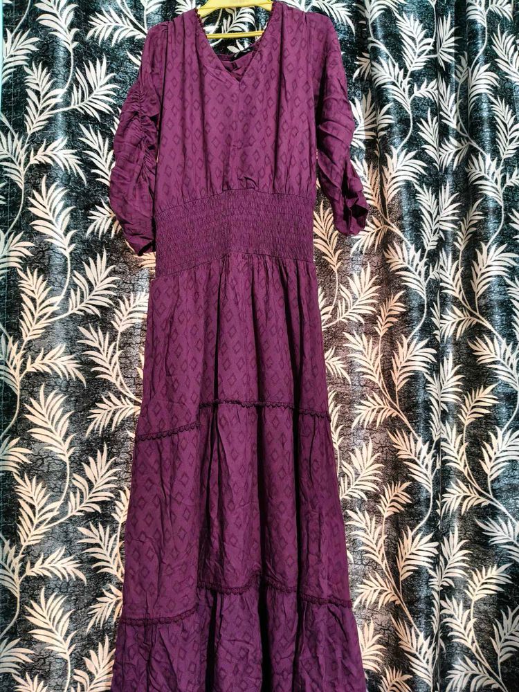 💜Zudio Purple  Maxi Dress💜