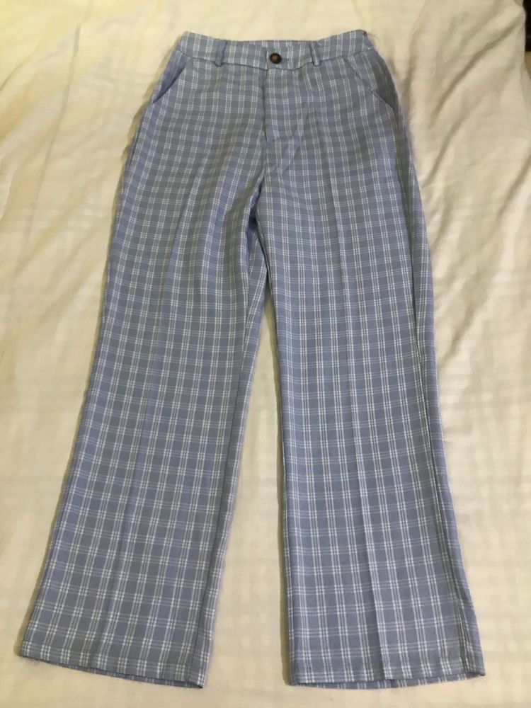 Shein Checkered Wide Leg Pants