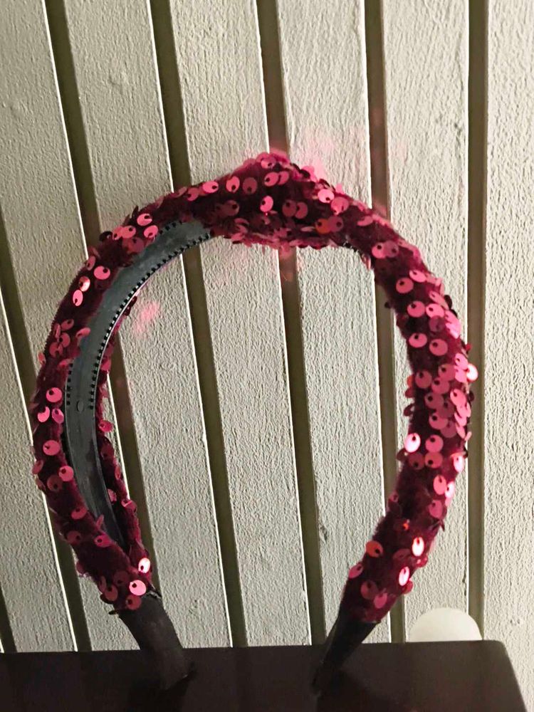 Pink Sequin Headband