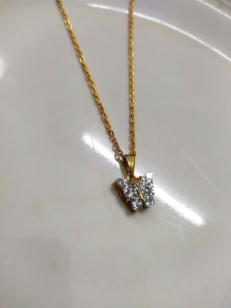 Glittery Butterfly Neckpiece