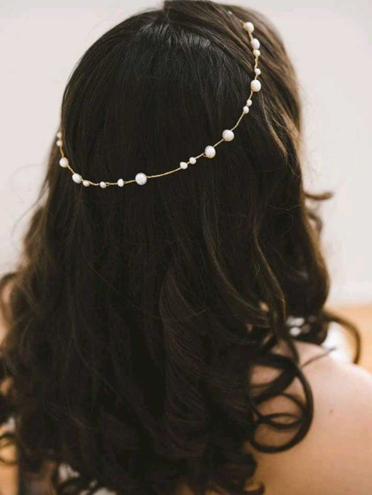 Korean Pearl Hair Crown