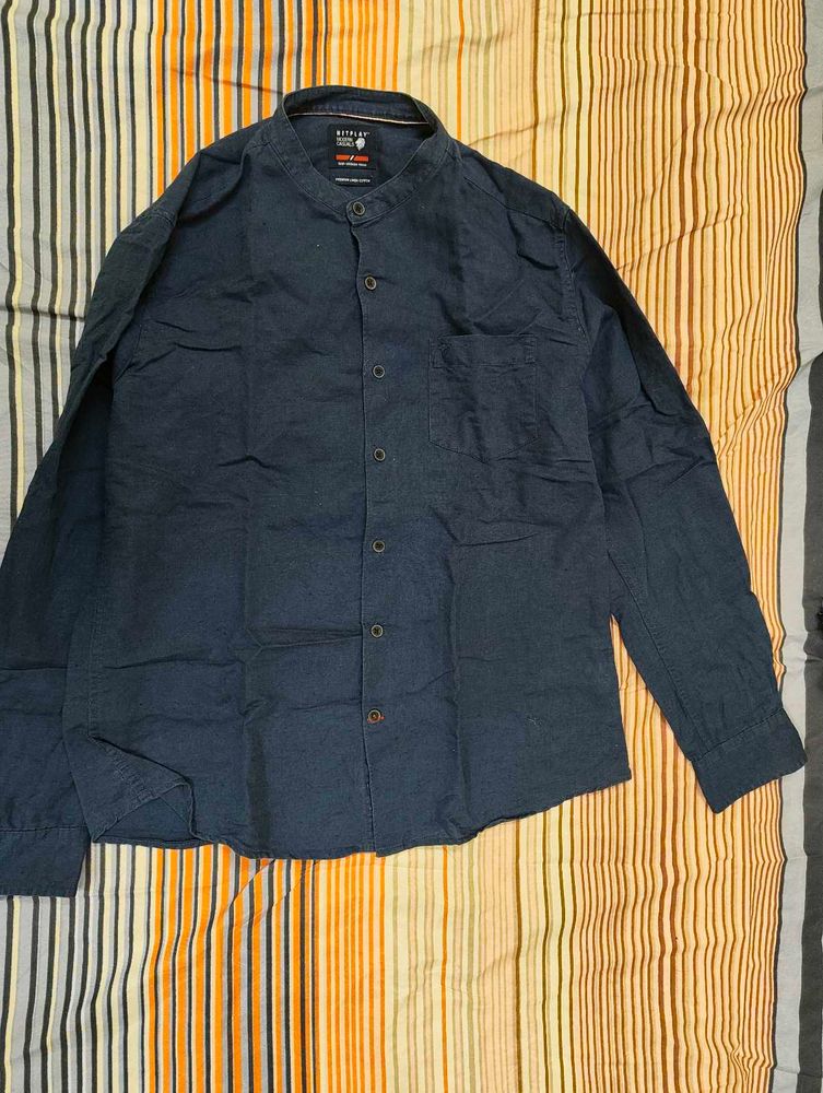 Lenin shirt blue mens