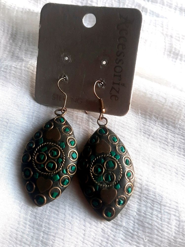 Almond Shape imported Earring At SALE